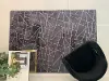 Metallica 5 x 7 Charcoal Scattered Lines Area Rug