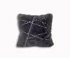 Line Gray and Silver Accent Pillow