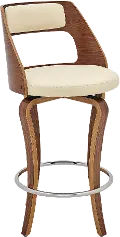 LCGRBAWACR26 Grady Cream Swivel Counter Height Stool