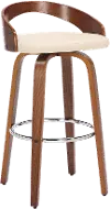 LCSOBACRWA26 Sonia Cream Swivel Counter Height Stool