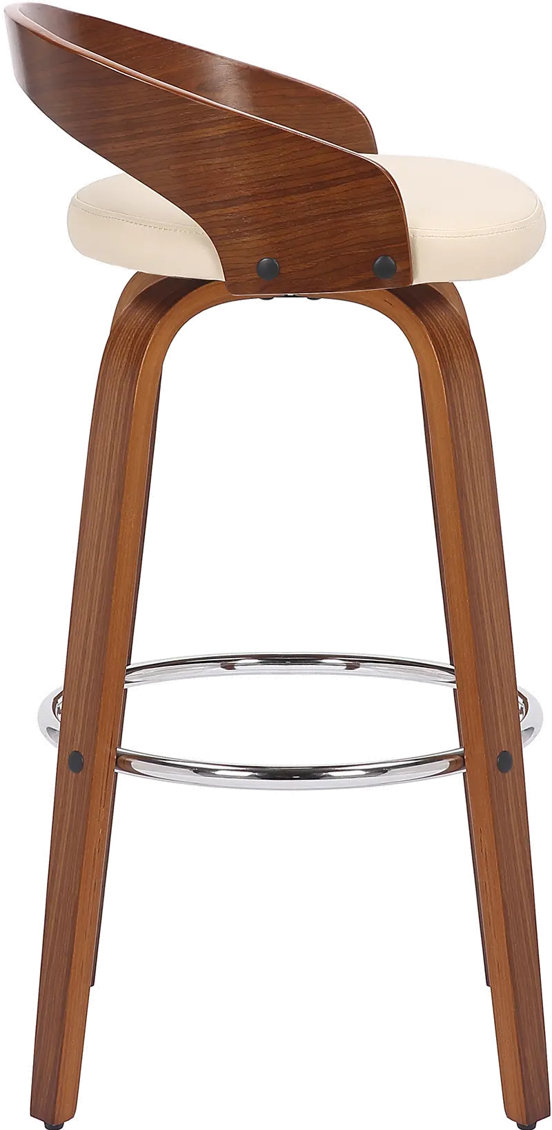 LCSOBACRWA26 Sonia Cream Swivel Counter Height Stool-5