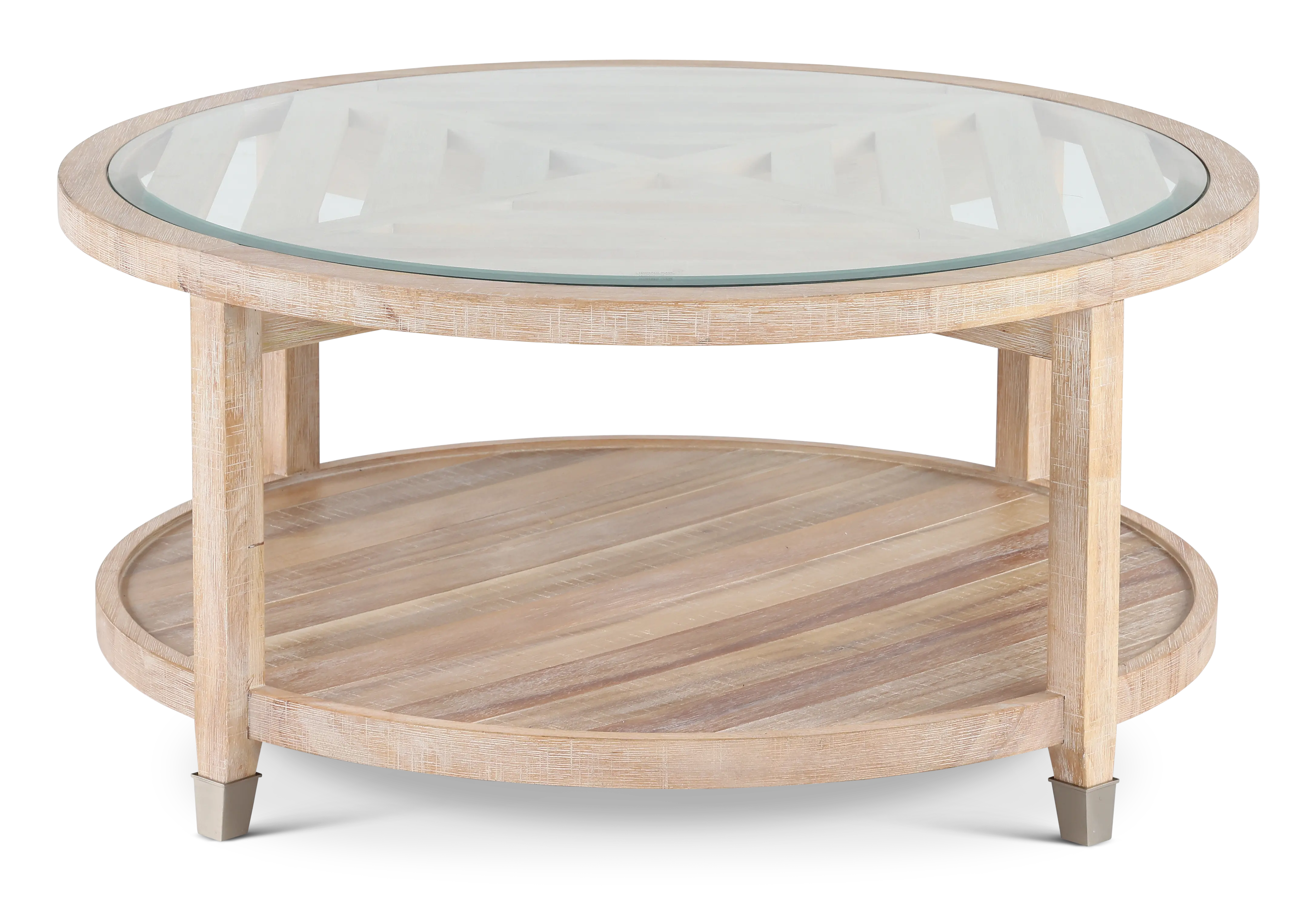 Morgan Natural Glass Top Coffee Table-1