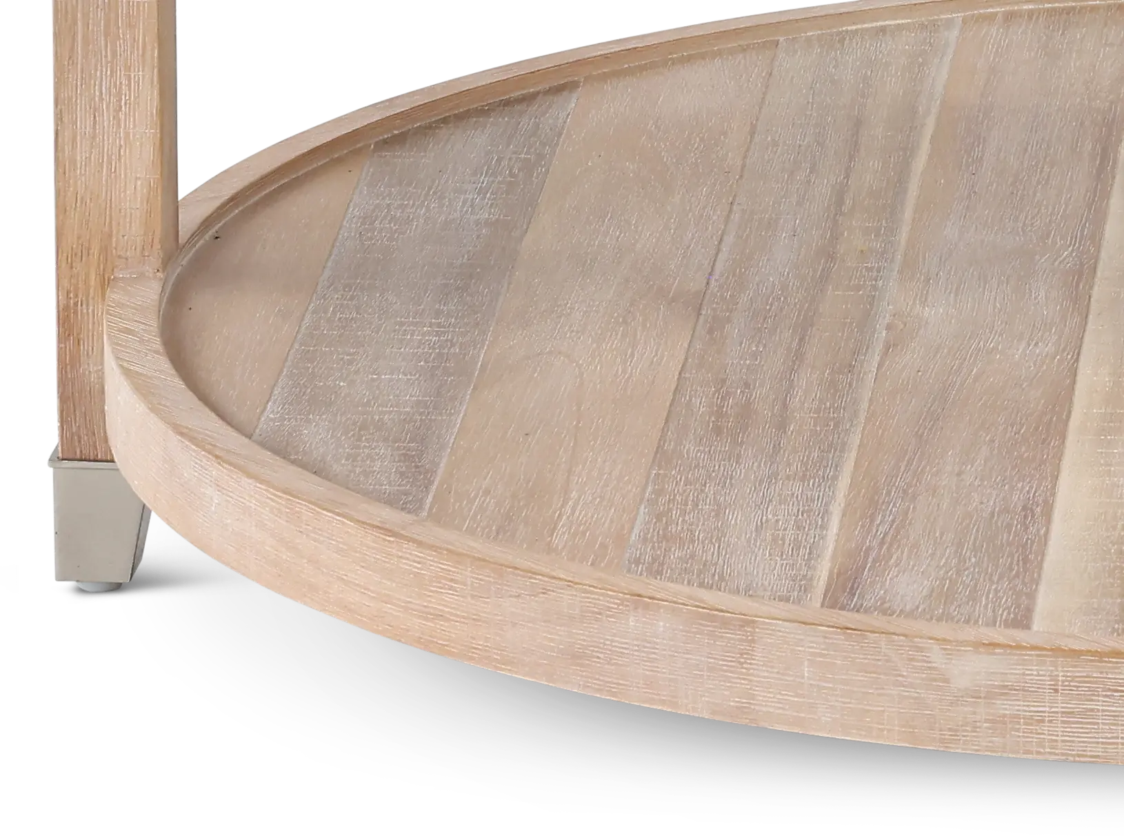Morgan Natural Glass Top Coffee Table-5