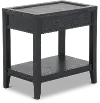 Callahan Black Chairside Table