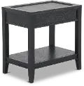 Callahan Black Chairside Table