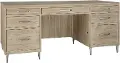 Morgan Acacia Wood Executive Desk