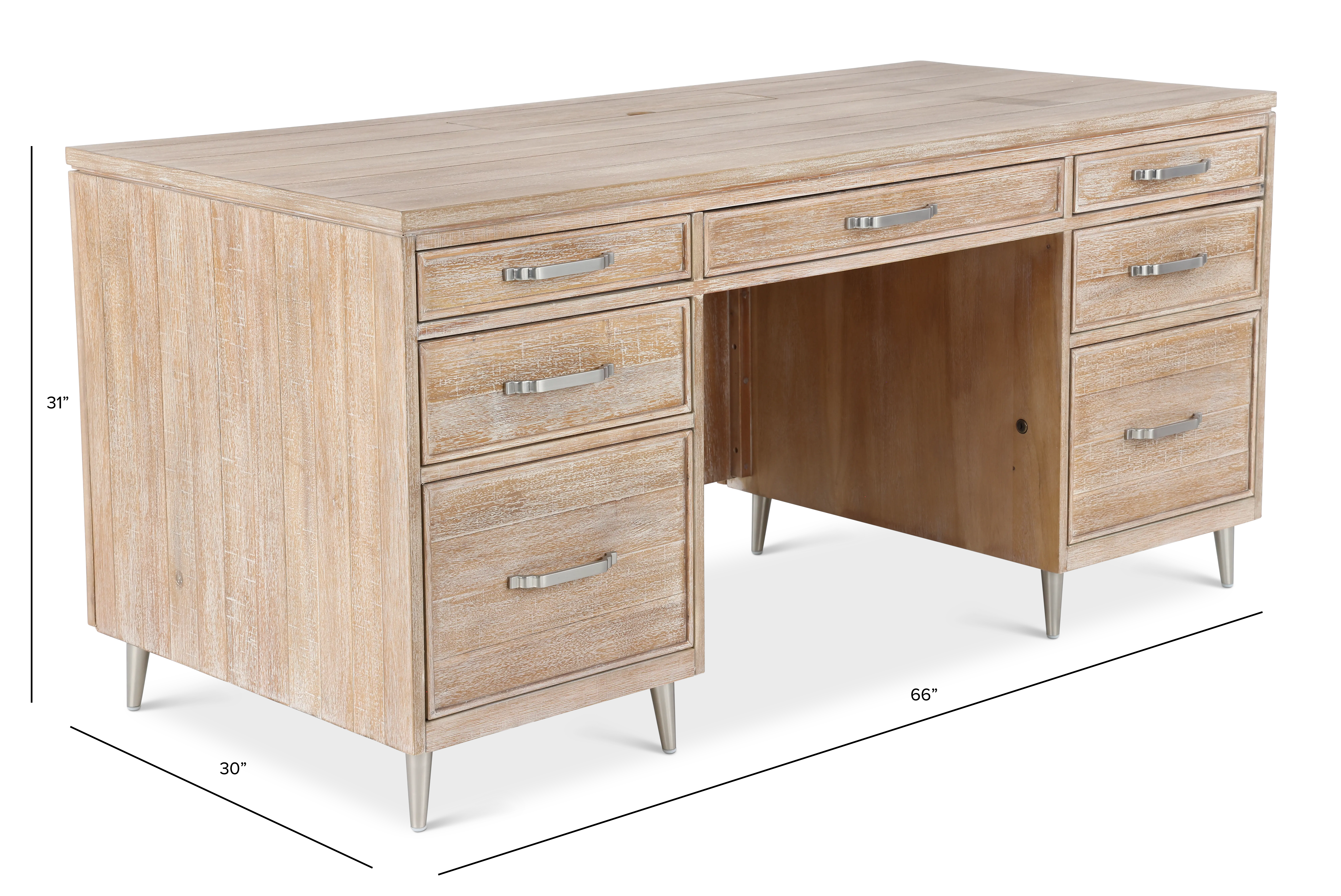 Morgan Natural Executive Desk-3