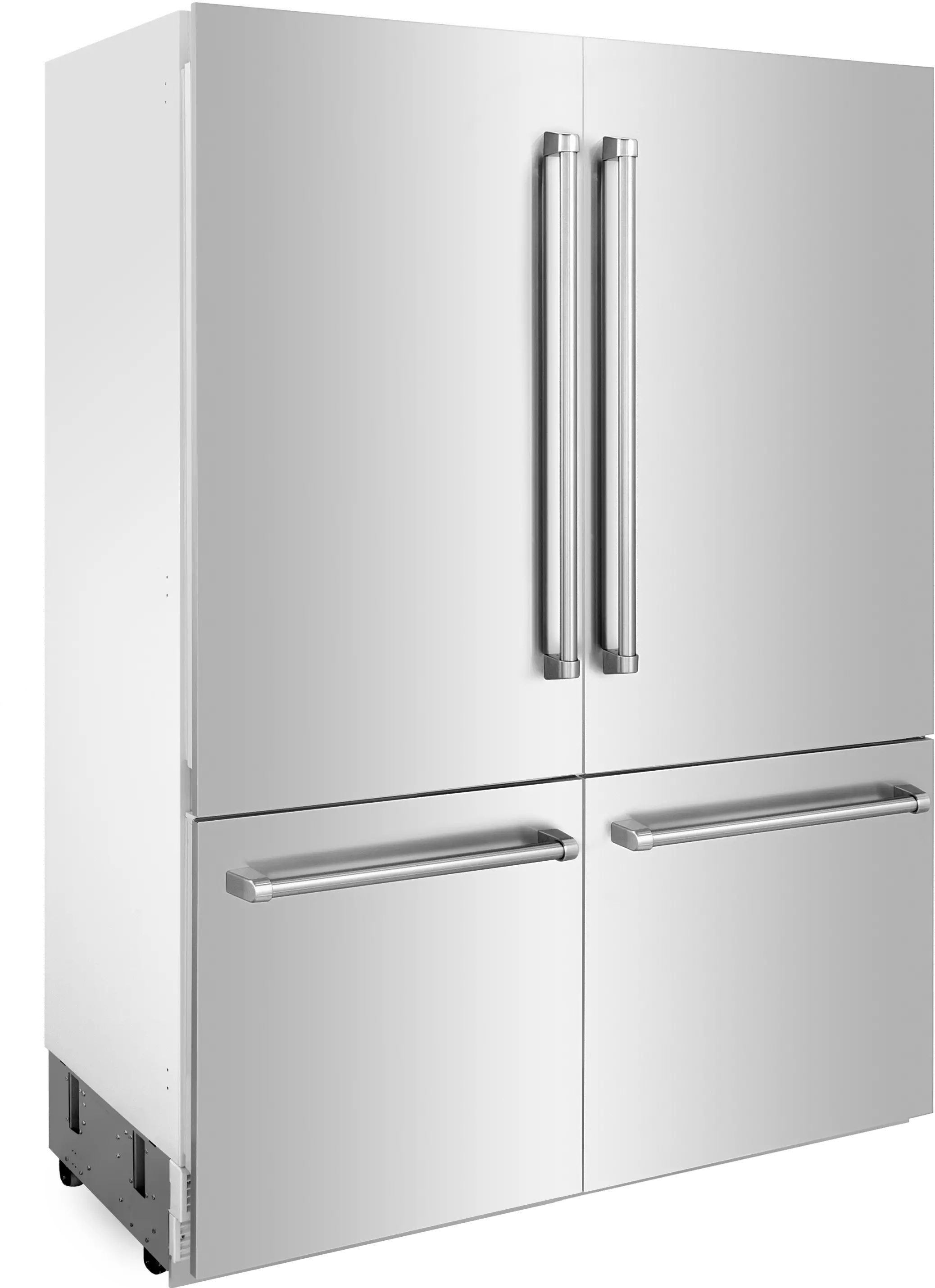 RBIV-304-60 ZLINE 60 32.2 cu ft 4-Door French Door Refrigerator - Built-In Counter Depth Stainless Steel-1