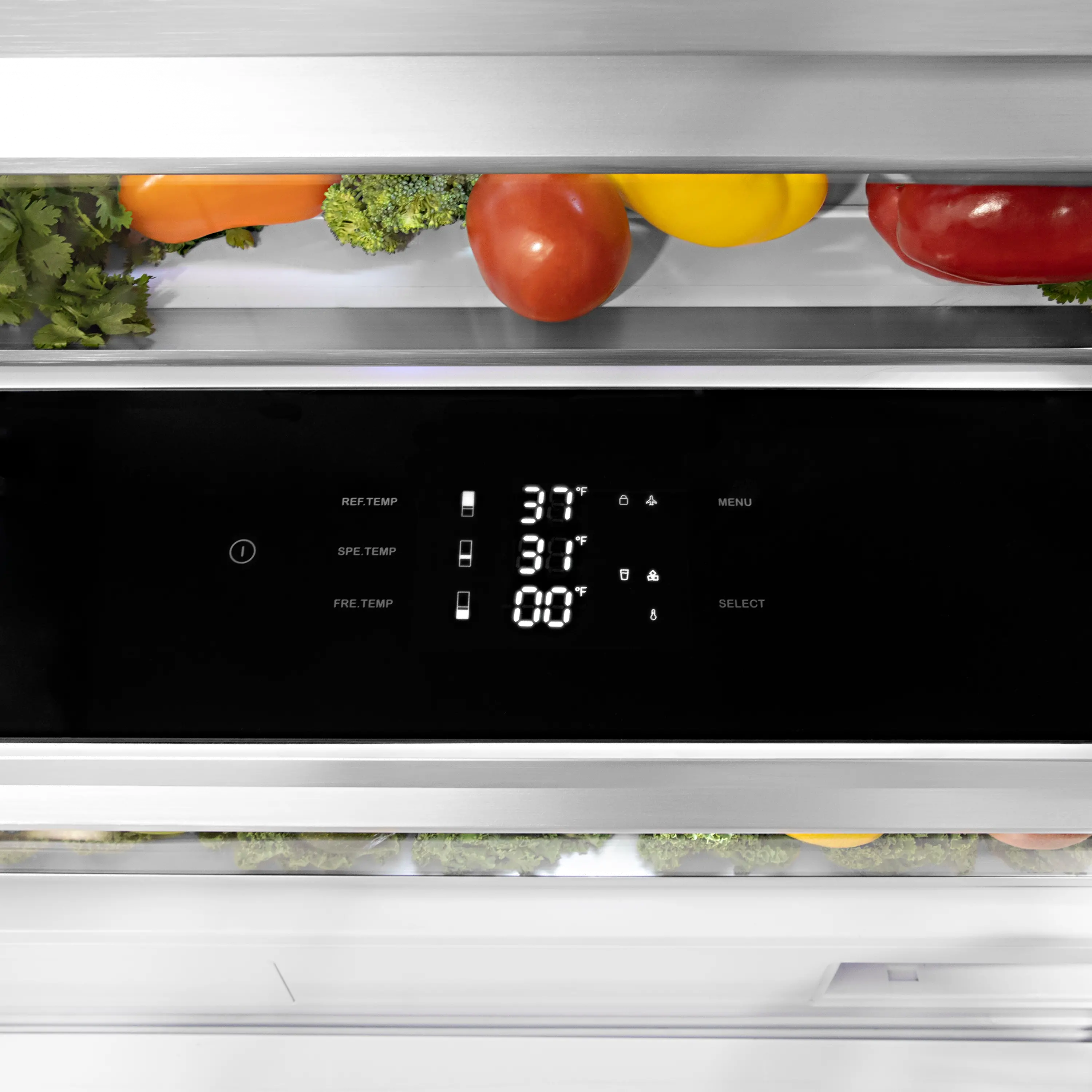 RBIV-304-60 ZLINE 60 32.2 cu ft 4-Door French Door Refrigerator - Built-In Counter Depth Stainless Steel-11