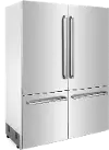 RBIV-304-60 ZLINE 60  32.2 cu ft 4-Door French Door Refrigerator - Built-In Counter Depth Stainless Steel