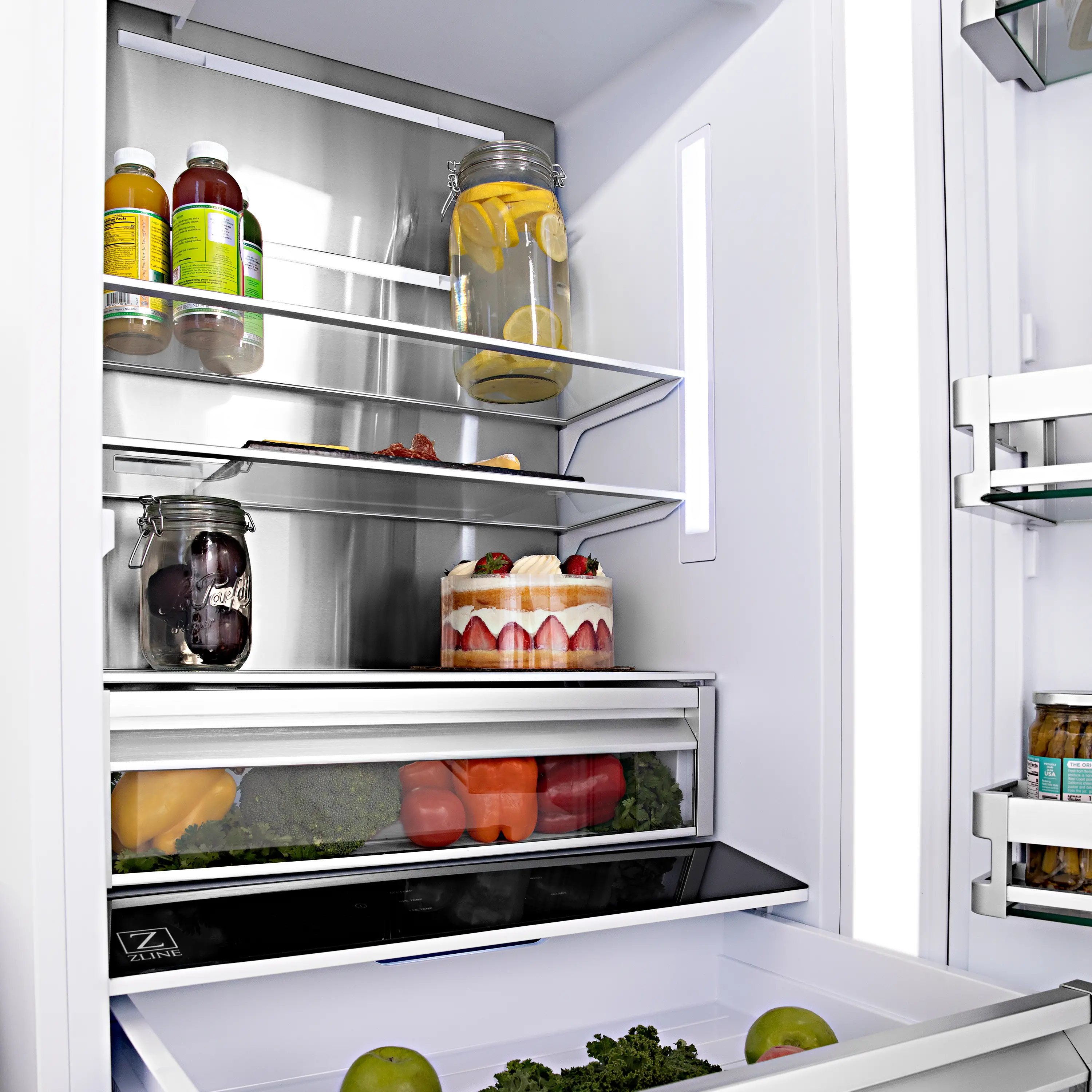 RBIV-304-60 ZLINE 60 32.2 cu ft 4-Door French Door Refrigerator - Built-In Counter Depth Stainless Steel-5