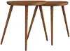 Margo Walnut Bunching End Tables