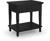 5911-42O Oak Park Black Nightstand