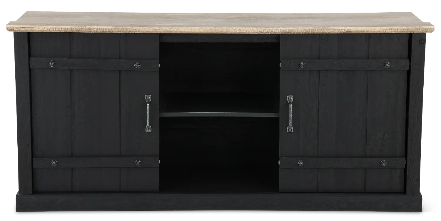 Farmhouse Black 62 TV Stand-1