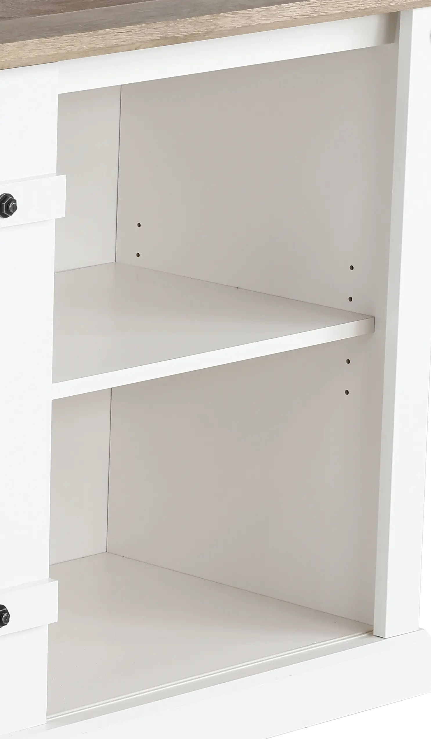 Farmhouse White 62 TV Stand-7