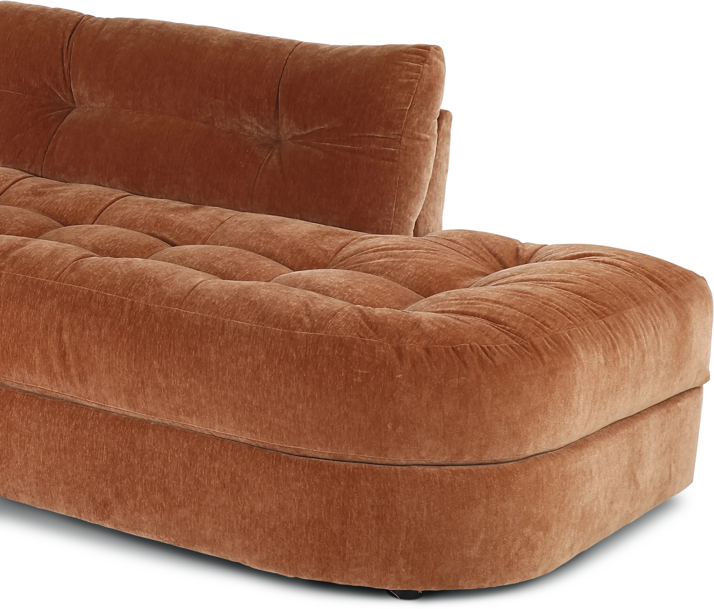 Juniper Ginger Orange 3 Piece Sectional-4