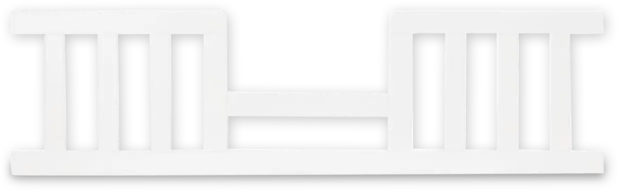 F09524.46 Sheldon Matte White Toddler Guard Rail-1