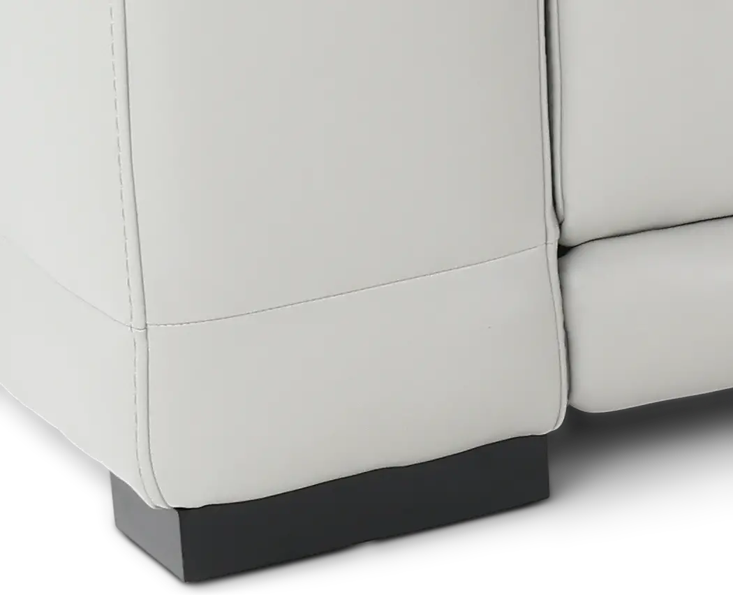 Sofia Fog White 5-Piece Power Reclining Sectional-6