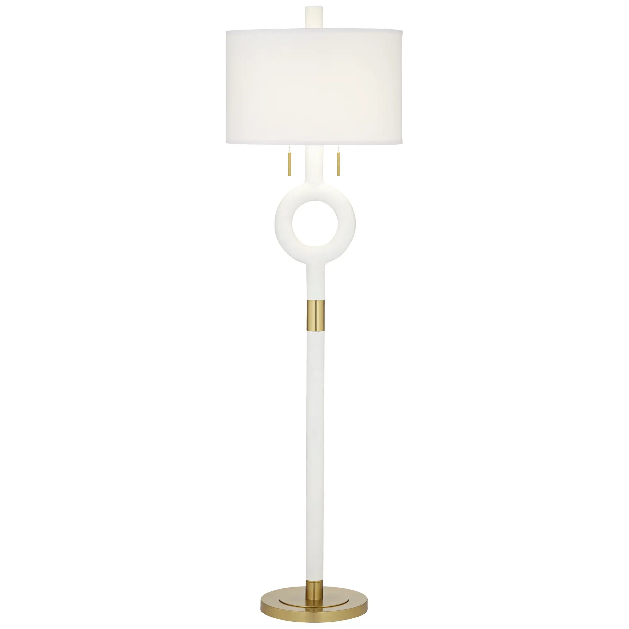 Athena White and Gold 65 Floor Lamp-1