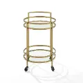 CF4009-GL Bailey Gold Round Bar Cart