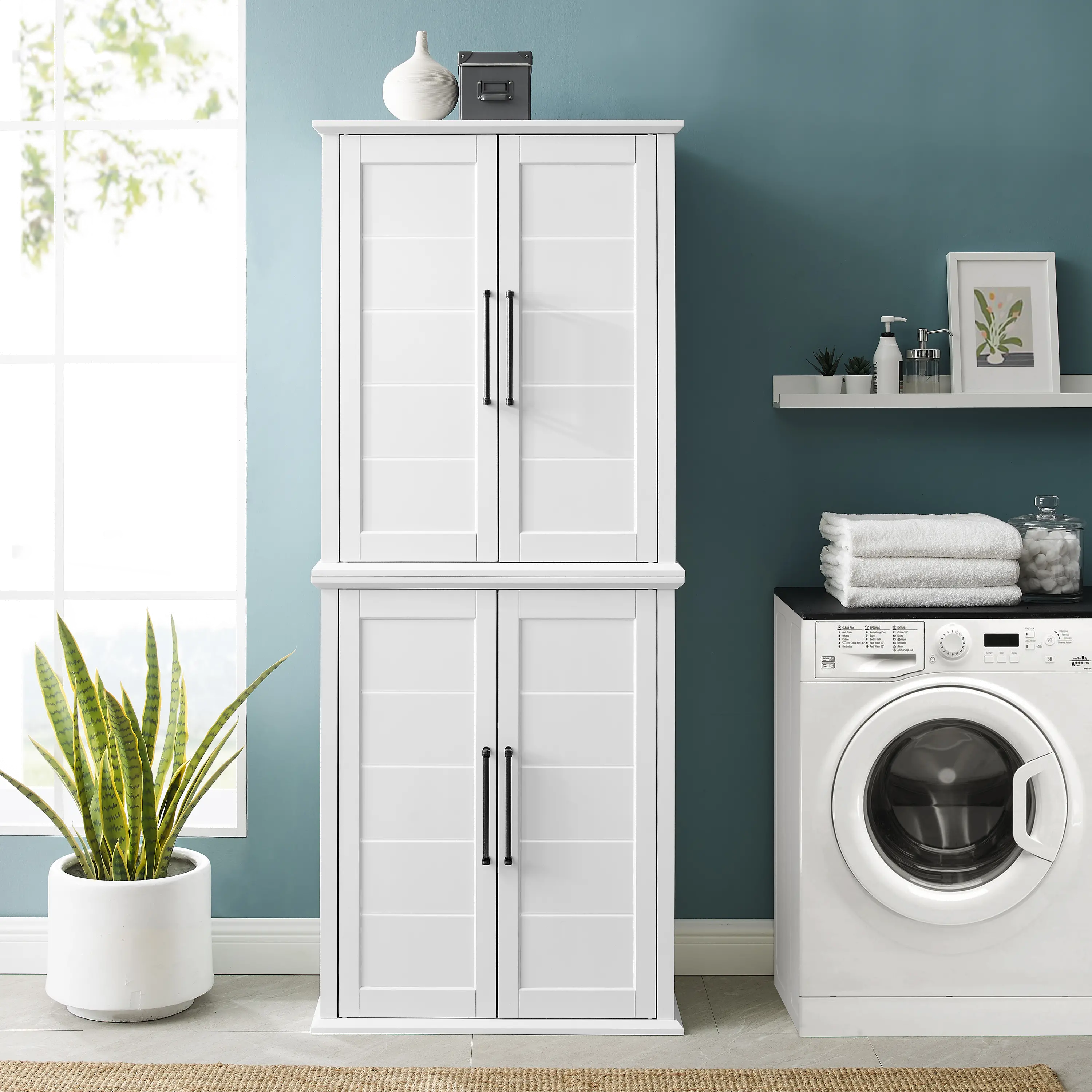 KF33021WH Bartlett White Tall Storage Pantry-2