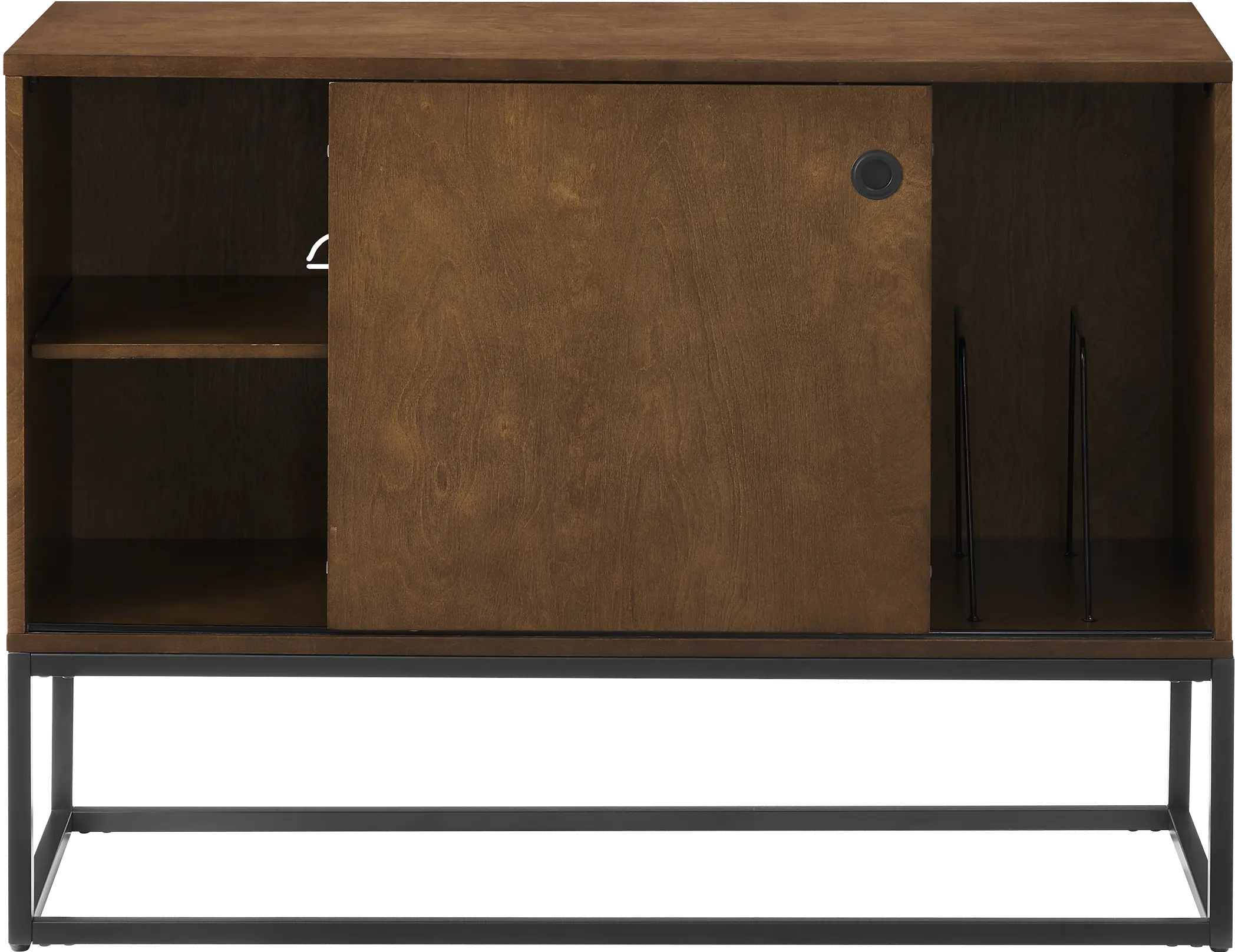 CF1142BR-MB Byron Media Console with Black Base-1