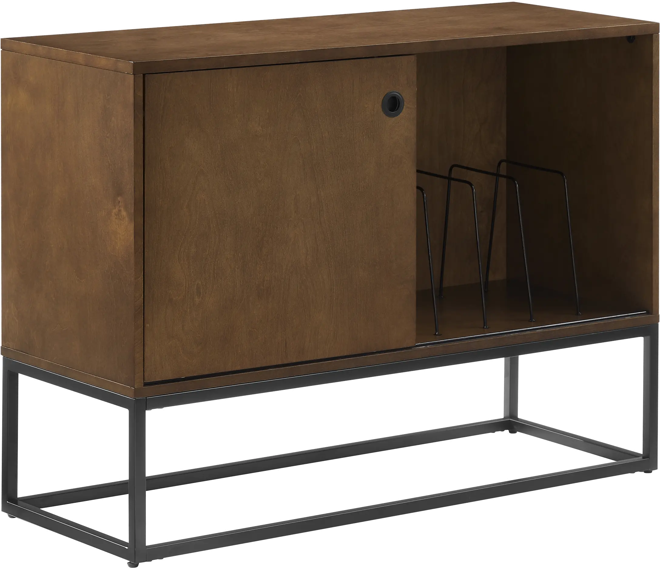 CF1142BR-MB Byron Media Console with Black Base-6
