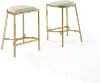 CF502624GL-OL Ellery Gold Counter Height Stool, Set of 2