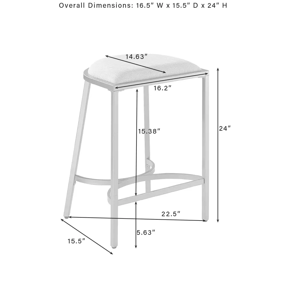 CF502624GL-OL Ellery Gold Counter Height Stool, Set of 2-6