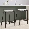 CF502624MB-GY Ellery Black Counter Height Stool, Set of 2