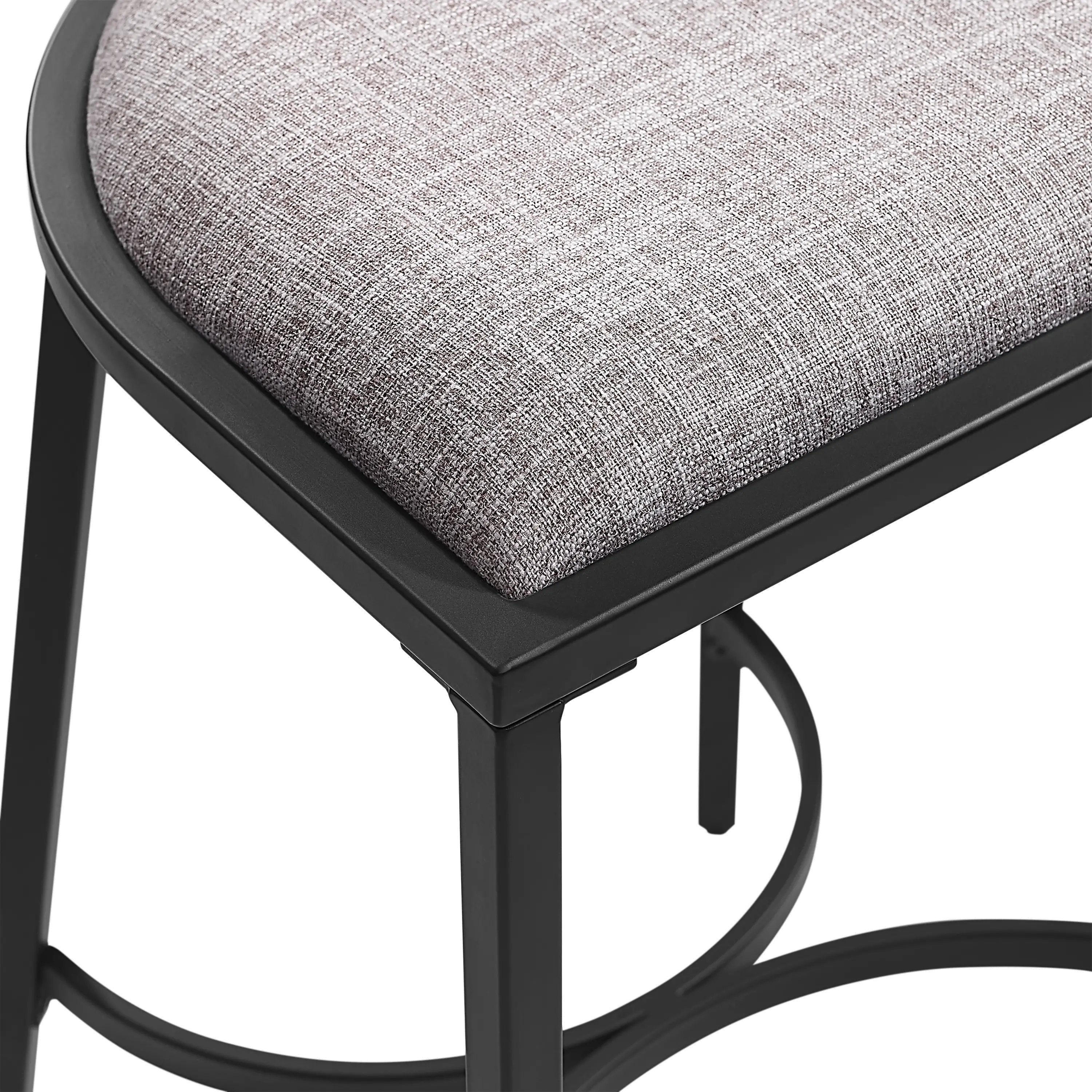 CF502624MB-GY Ellery Black Counter Height Stool, Set of 2-4