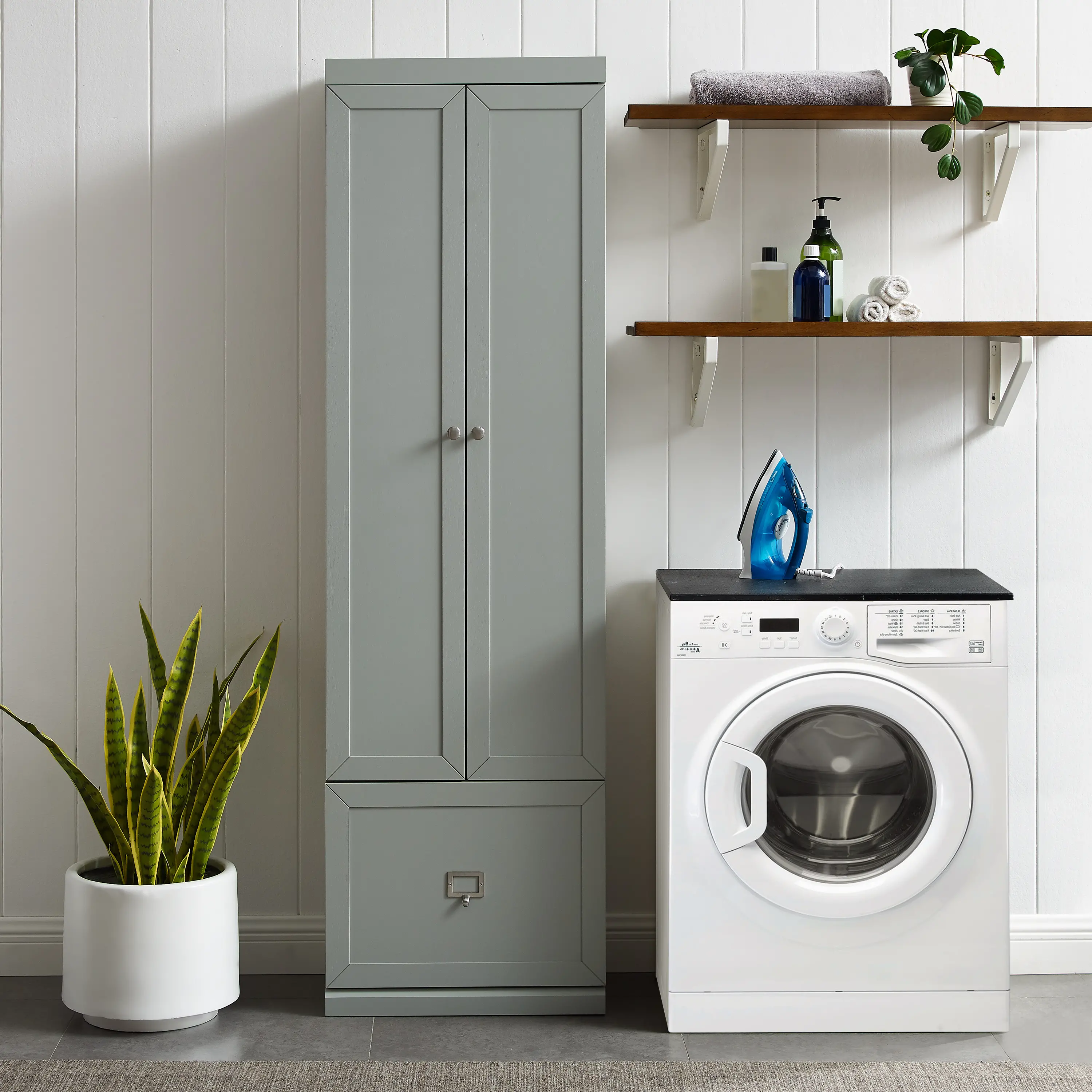CF6026-GY Harper Gray Storage Pantry-2