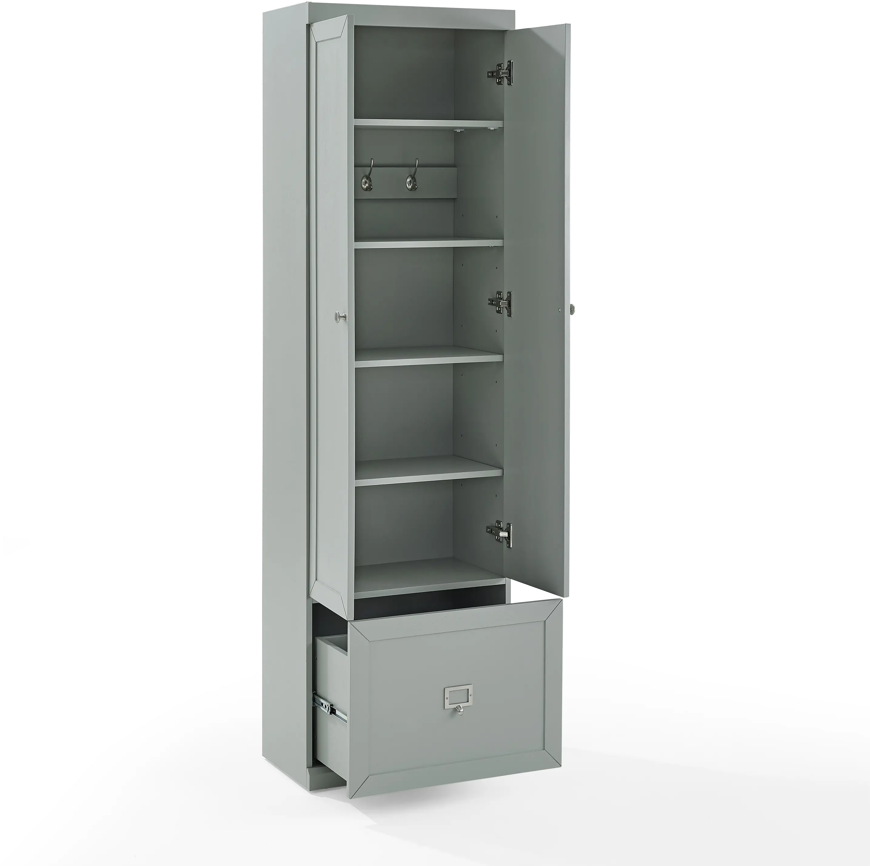 CF6026-GY Harper Gray Storage Pantry-8