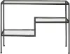 CF1124-MB Sloane Black Metal Console Table