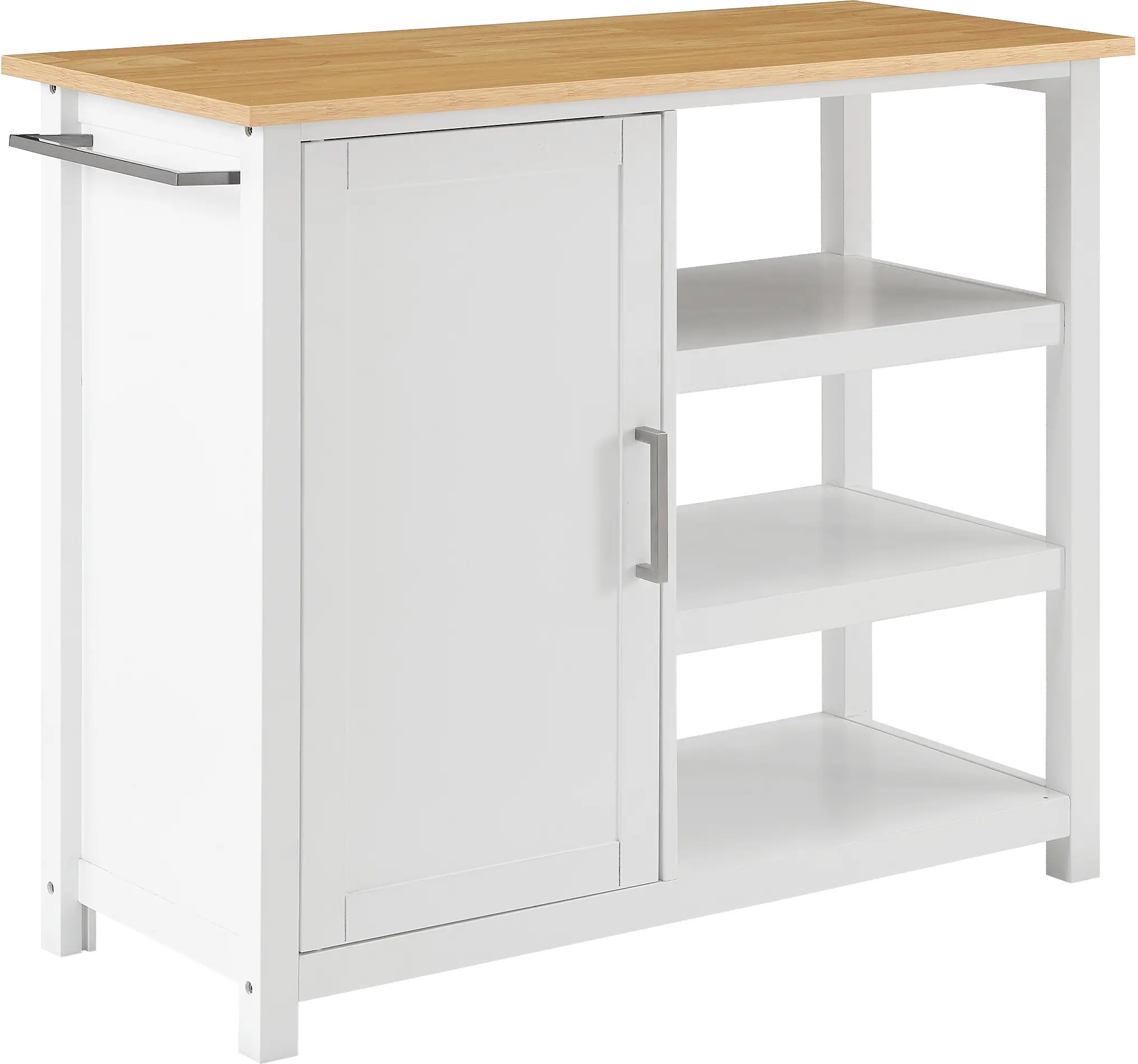 CF3035NA-WH Tristan White Open Kitchen Island-1
