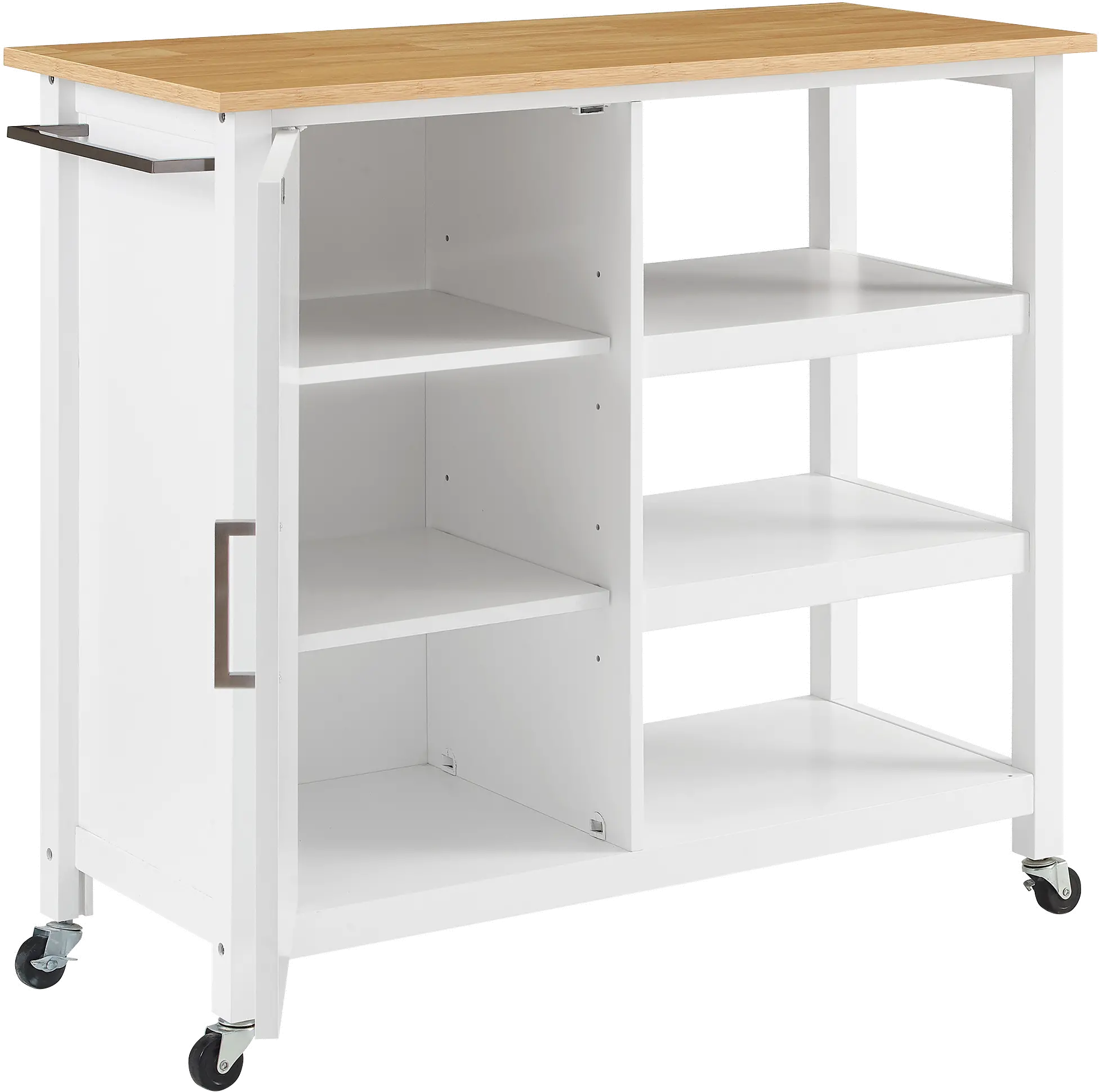 CF3035NA-WH Tristan White Open Kitchen Island-5