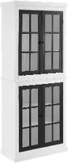 KF33023-WH Cecily White Tall Storage Cabinet