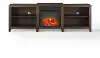 KF100969DW Ronin 69  Walnut TV Stand with Fireplace