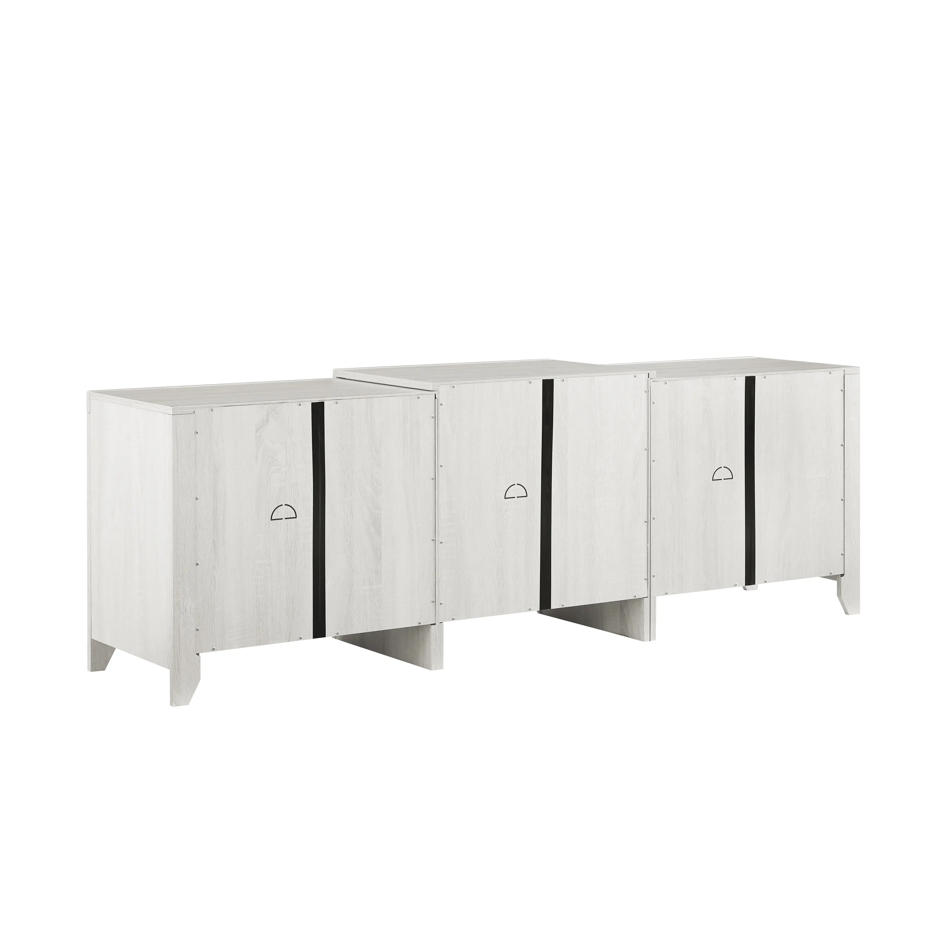 CF101569-WW Ronin 69 Whitewash TV Stand-4