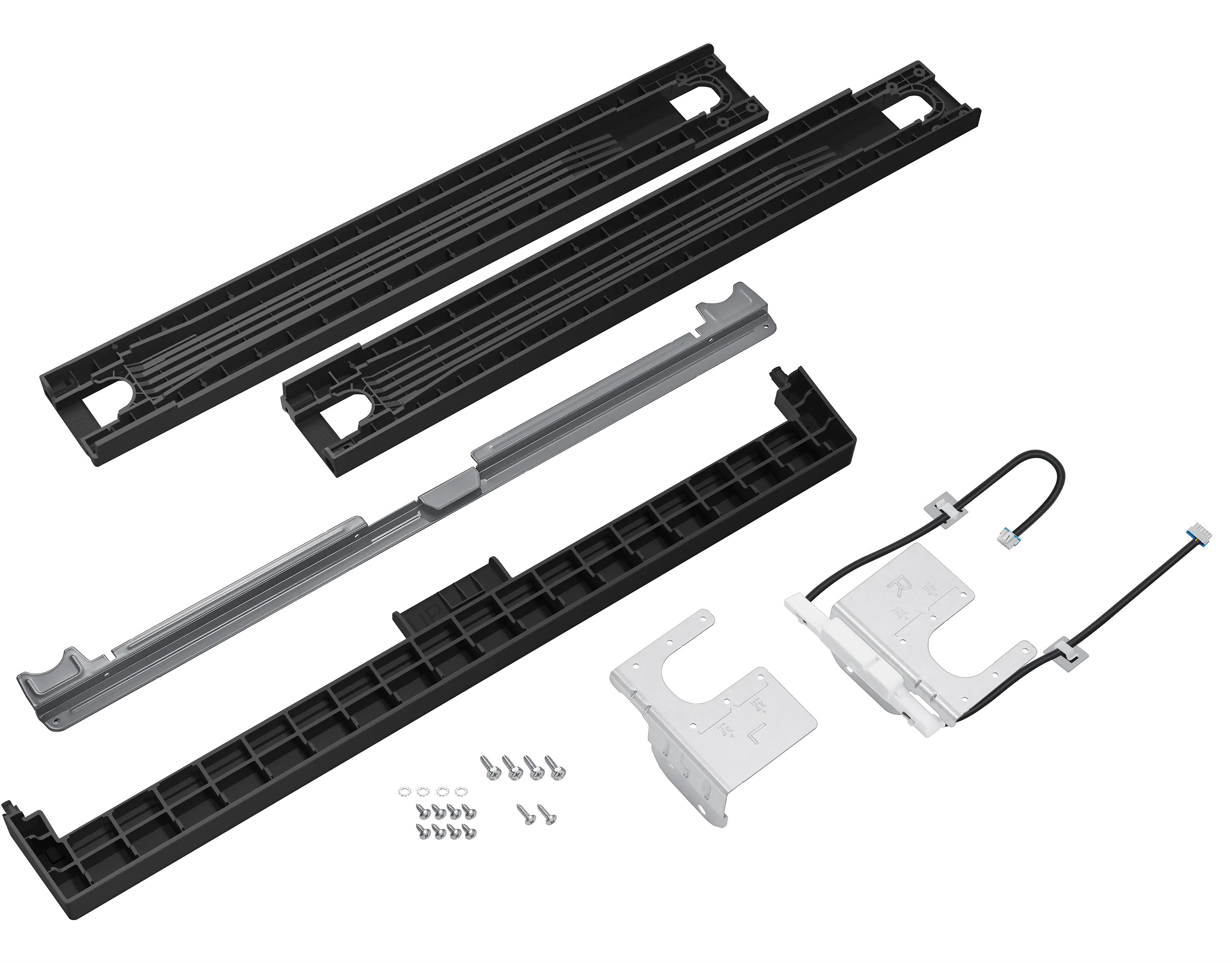SKK-9MCV Samsung Bespoke Washer and Dryer Stacking Kit - Brushed Black-1