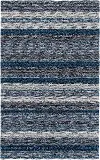 JP1IN5X8/JOPLIN-RUG Joplin 5 x 8 Striped Shag Indigo Blue Area Rug