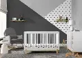 Poppy White 4-in-1 Convertible Crib