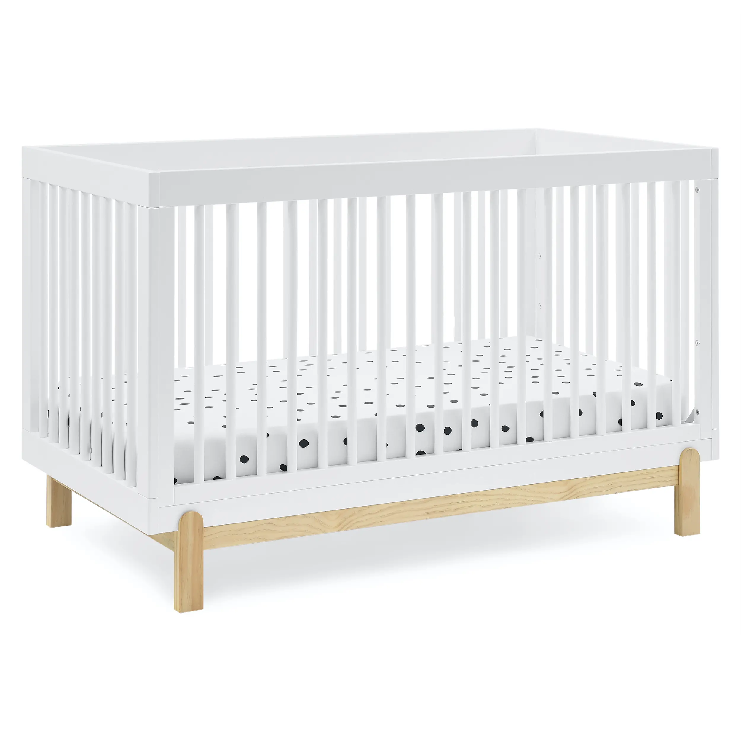 Poppy White 4-in-1 Convertible Crib-3
