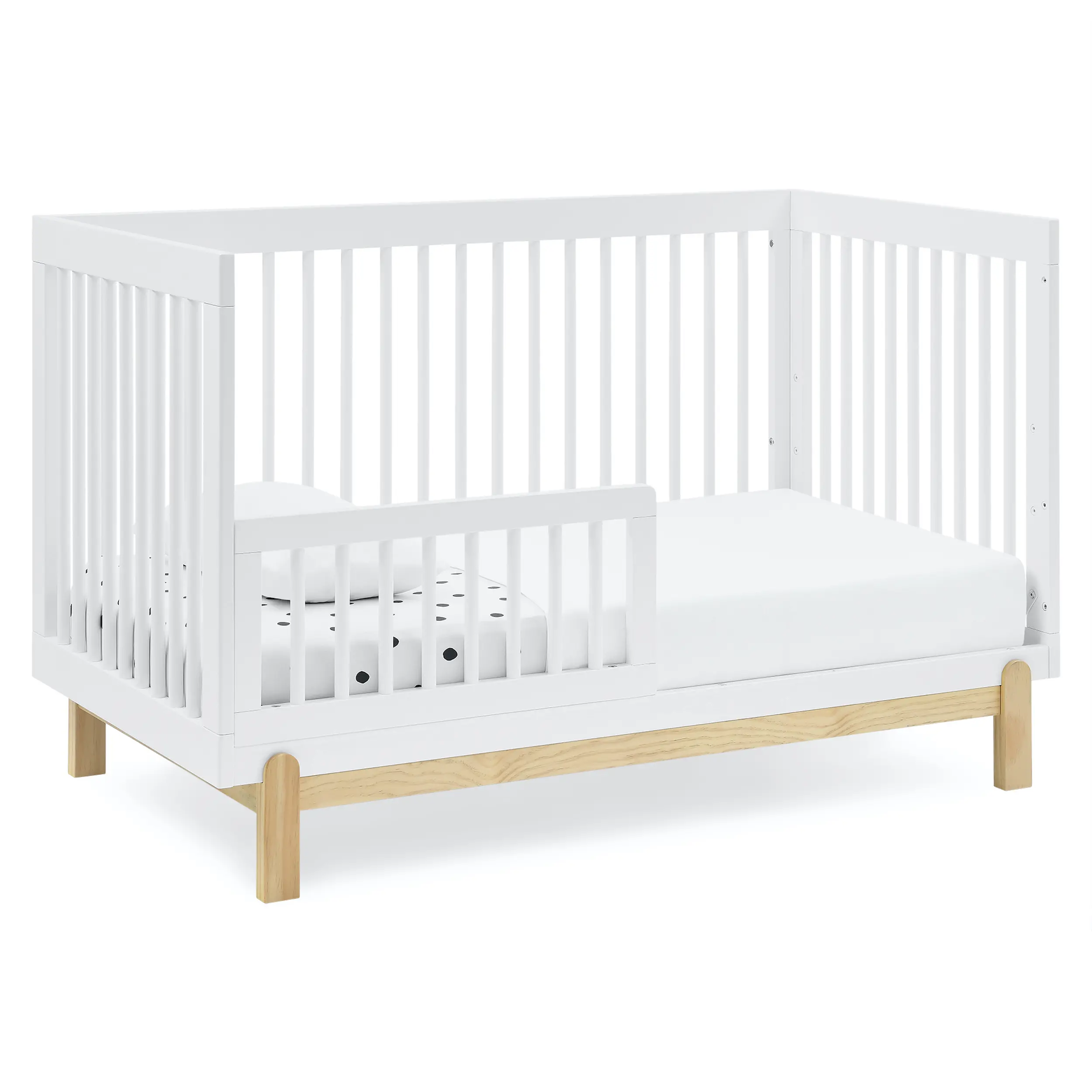 Poppy White 4-in-1 Convertible Crib-4