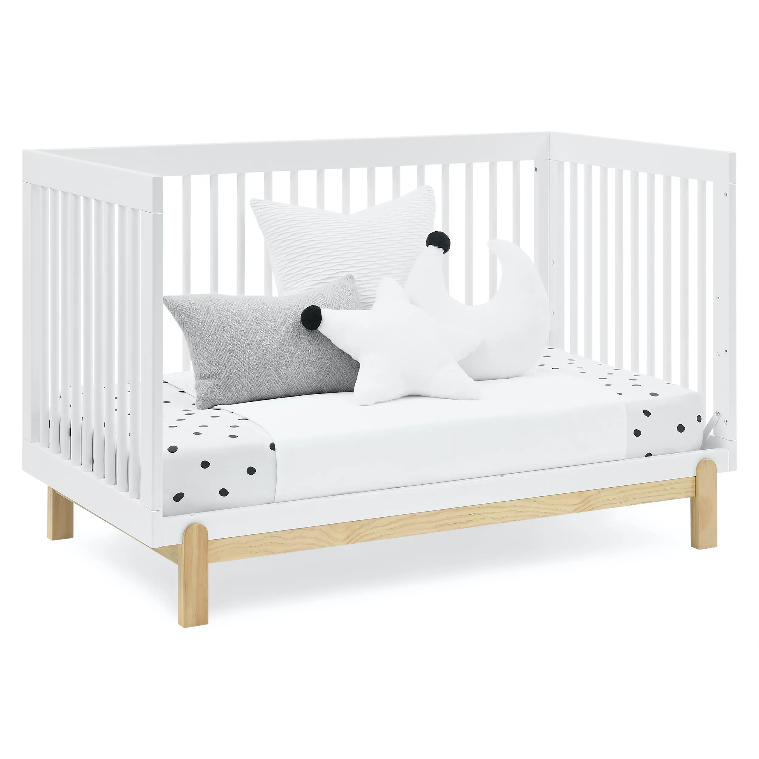 Poppy White 4-in-1 Convertible Crib-5