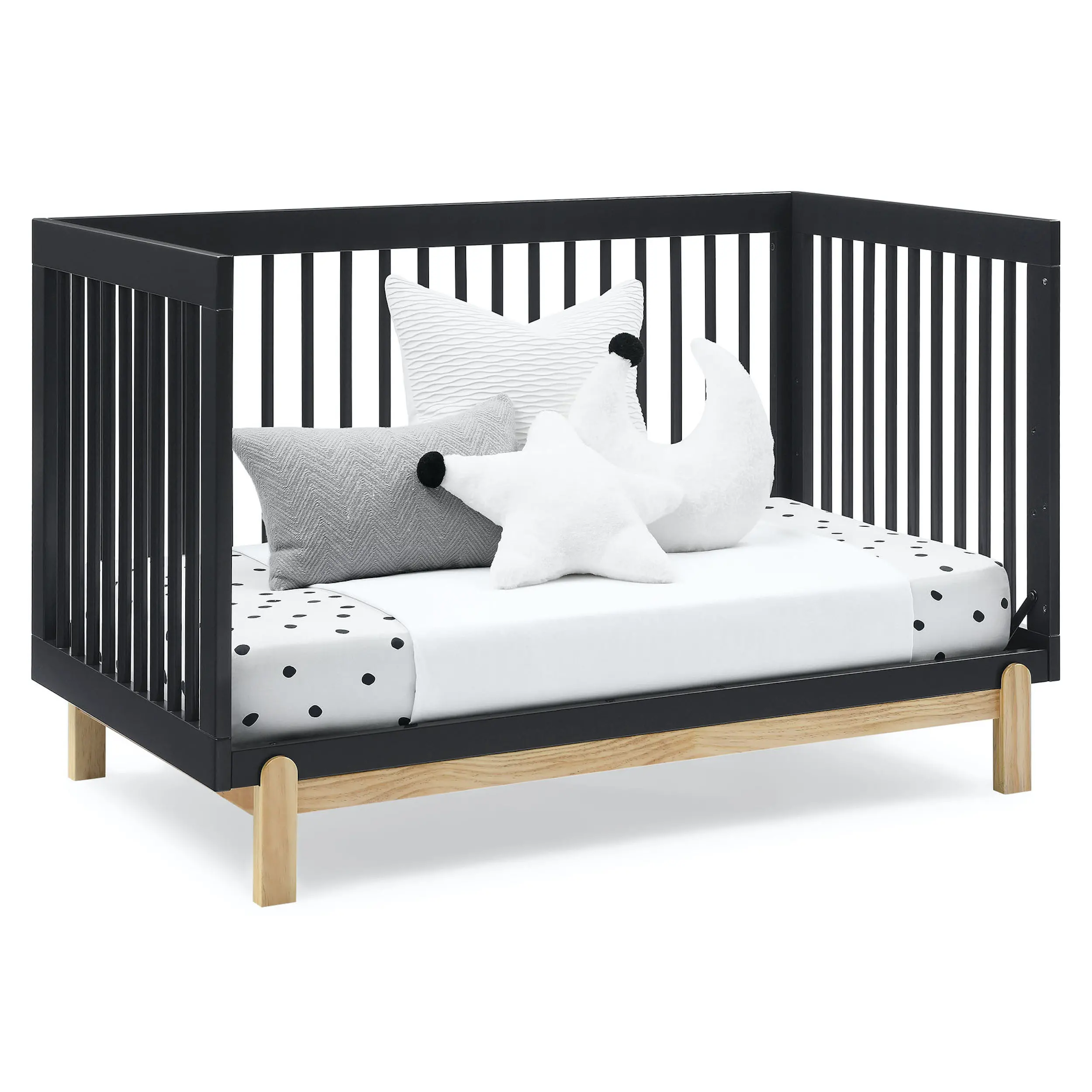 Poppy Dark Gray 4-in-1 Convertible Crib-5