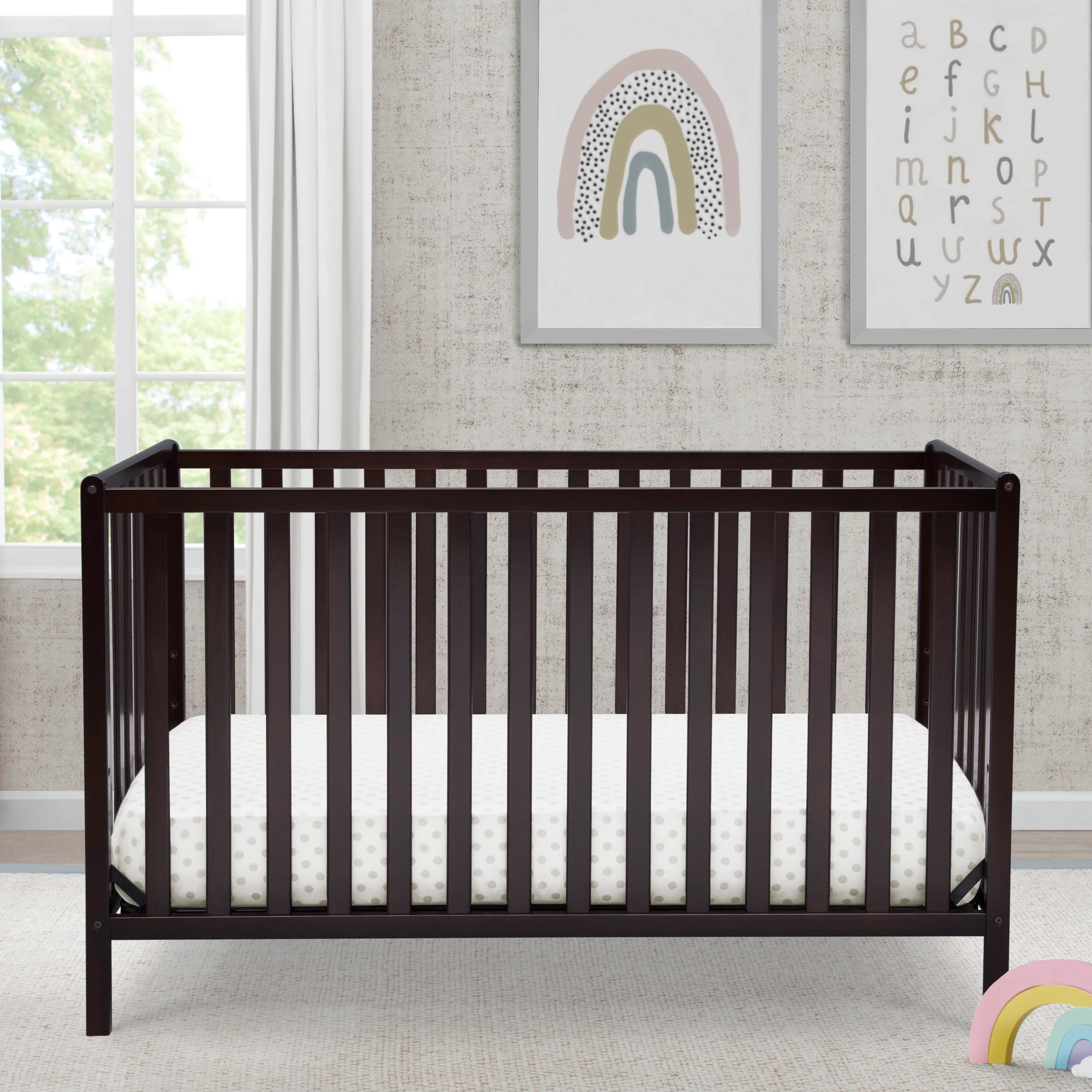 Heartland Brown 4-in-1 Convertible Crib-2