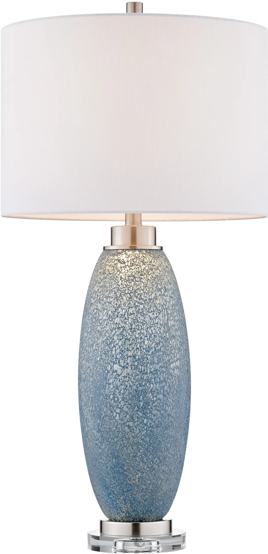 32.5 Inch Jecca Blue, White Table Lamp-1