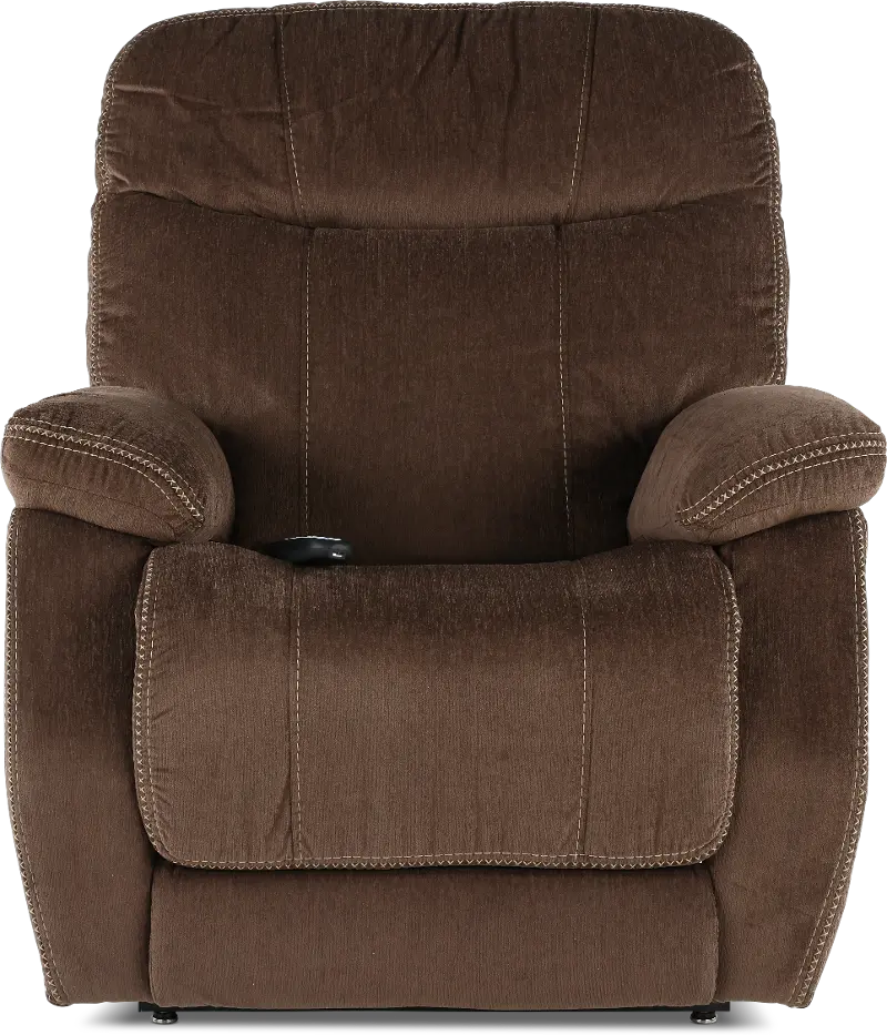 Velvety Mink Brown Power Lift Recliner