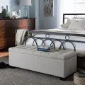 128-7045-RCW Roanoke Beige Storage Bench